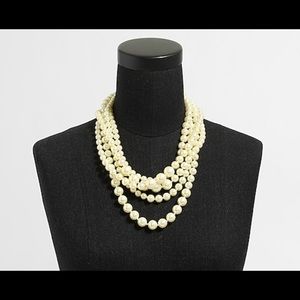 Multi strand pearl necklace